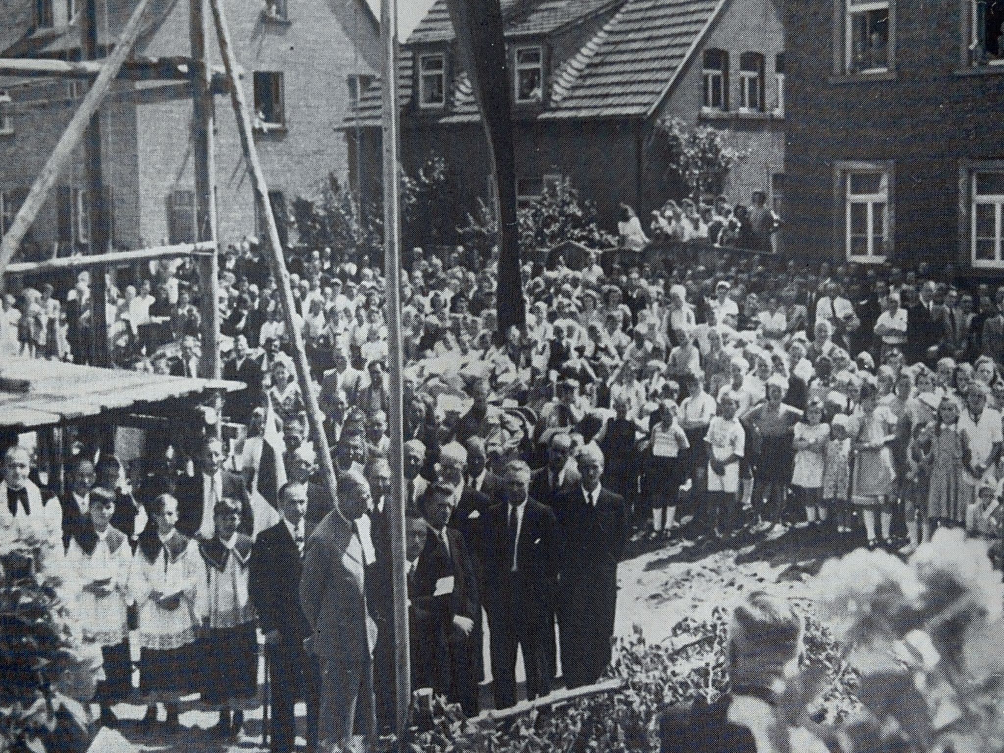 Grundsteinlegung Rathaus 1949