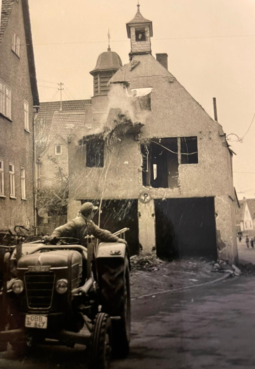 Abriss des Rathauses 1964
